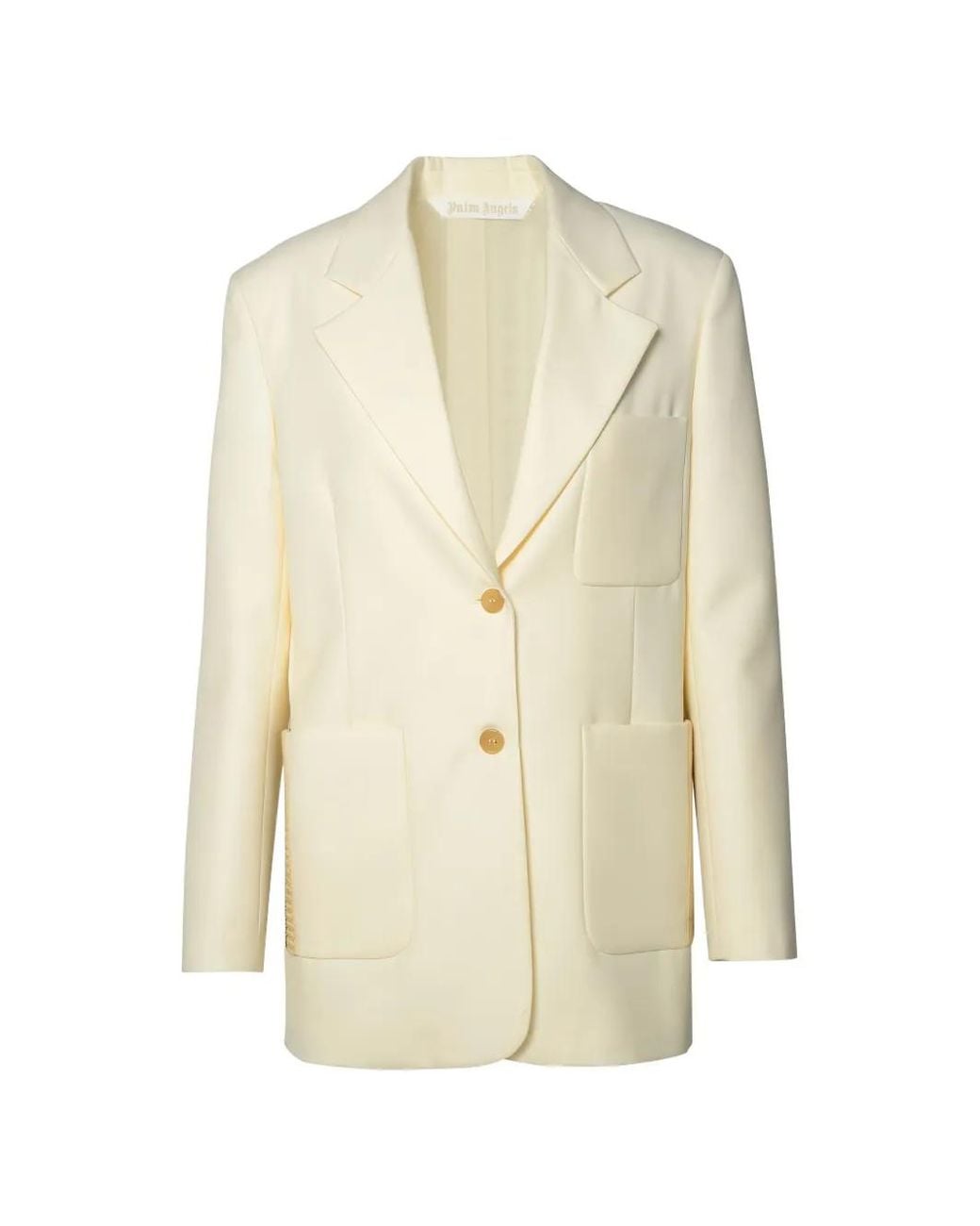 Palm Angels White Pockets Blazer