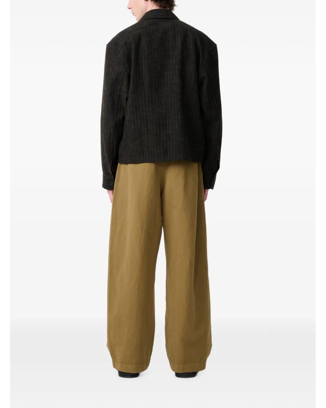Studio Nicholson Green Minard Garment-Dyed Trousers for men