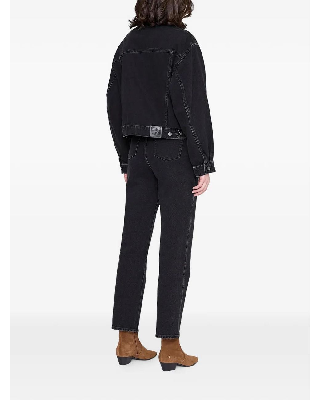 Anine Bing Black Quincy Button-Up Jacket