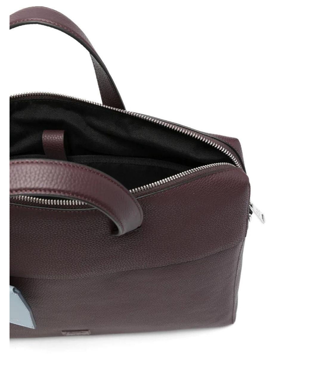 Paul Smith Brown Grained-Leather Briefcase for men
