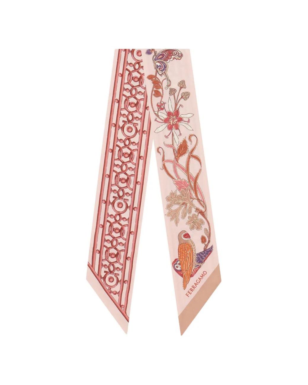 Ferragamo White Liberty Print Mini Bandeau