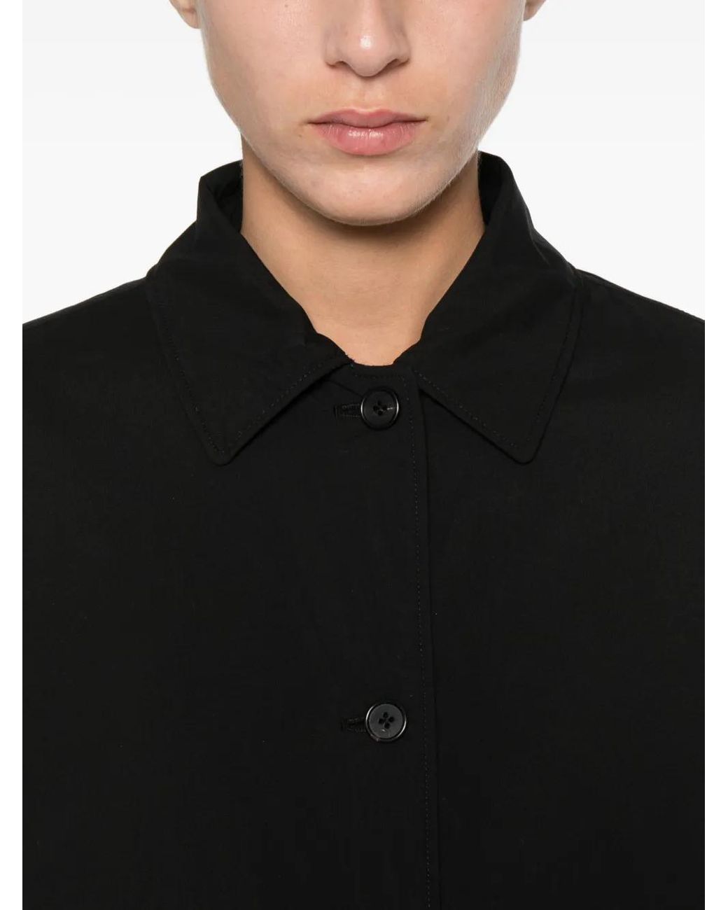 The Row Black Evadne Buttoned Jacket