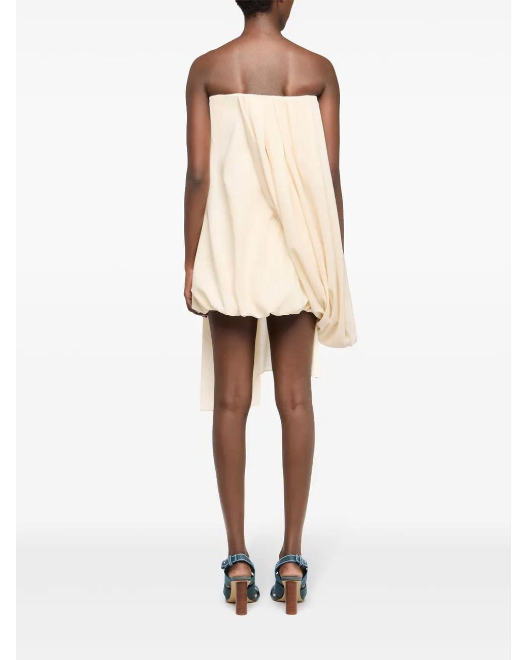 J.W. Anderson Natural Draped Bustier Dress