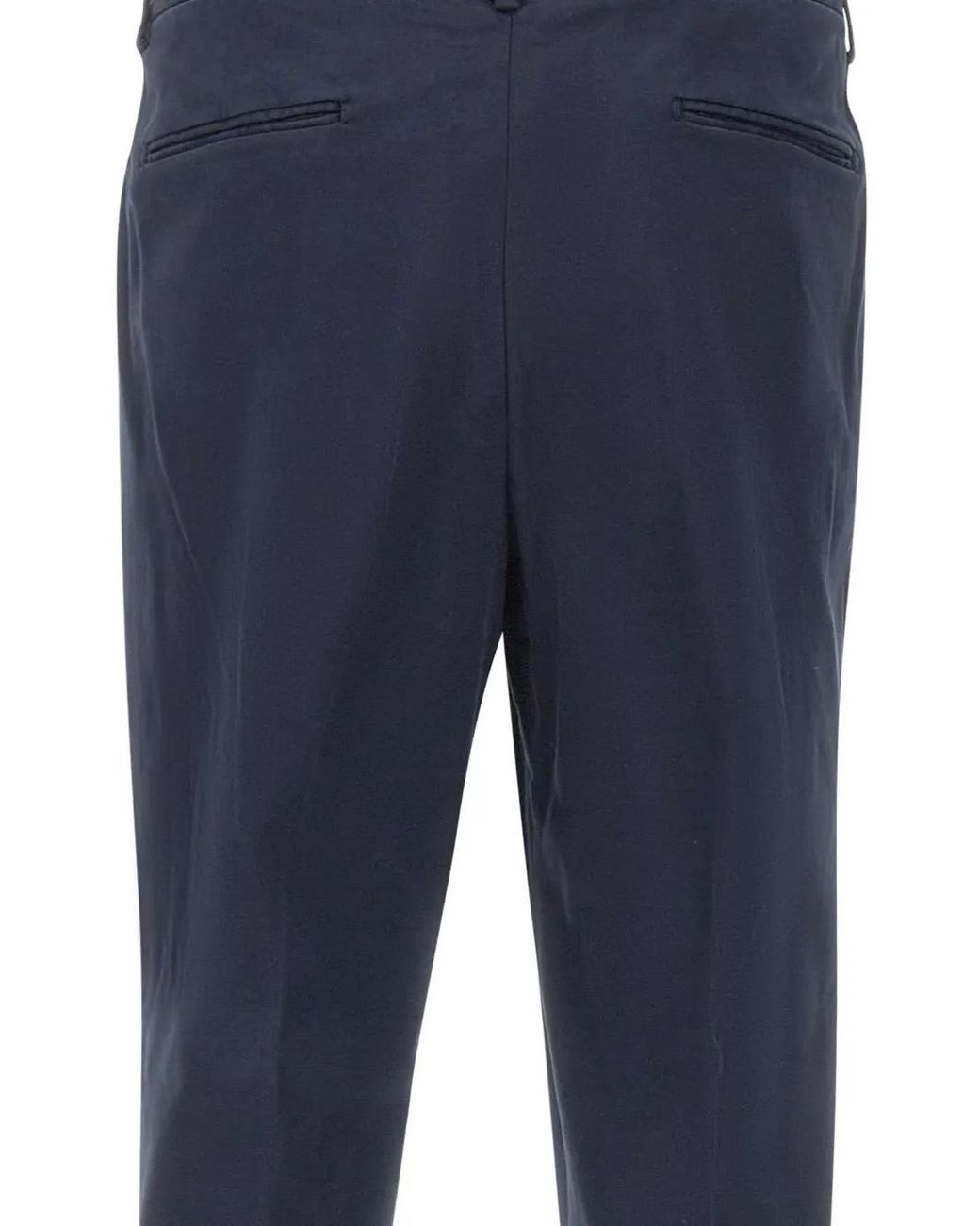 Devore Blue Pleated-Details Trousers for men