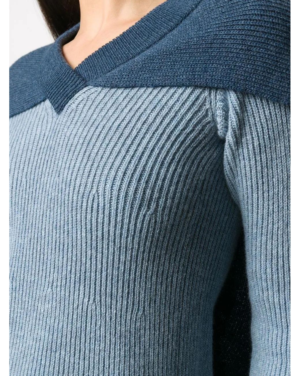 J.W. Anderson Blue Cape Knitted Jumper