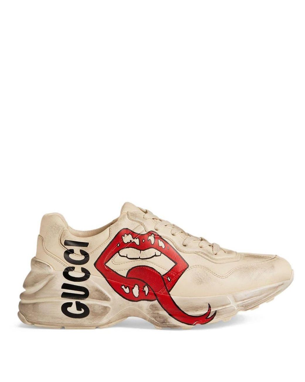 gucci lips sneakers