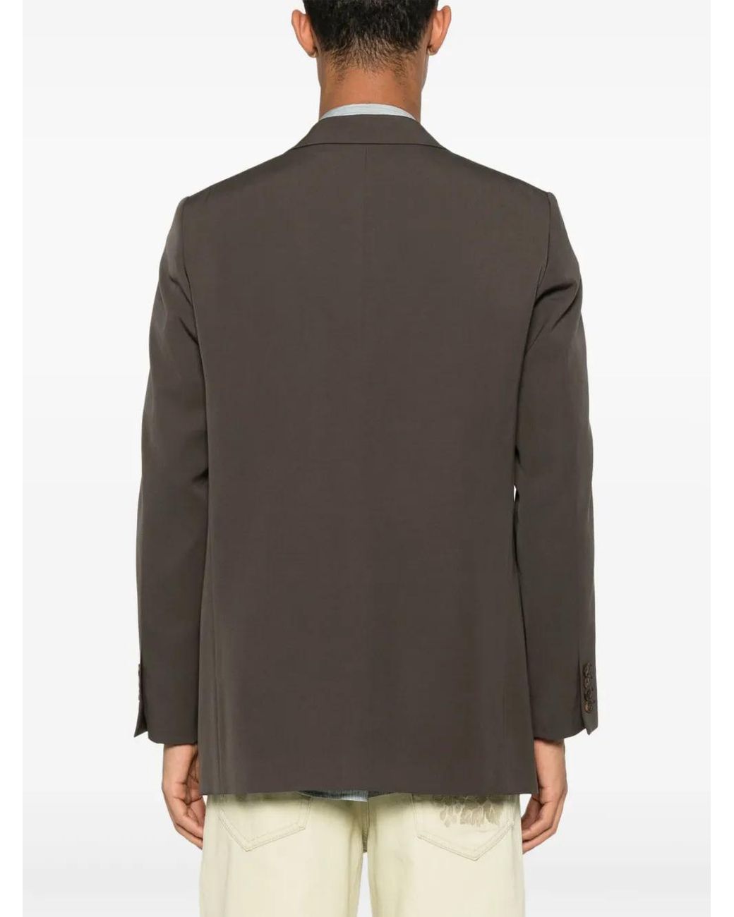 Auralee Gray Wool Blazer for men