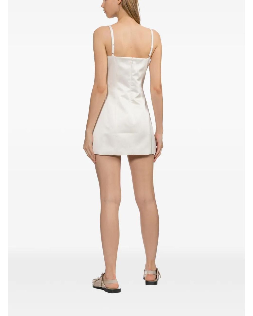 Sandy Liang White Perla Dress
