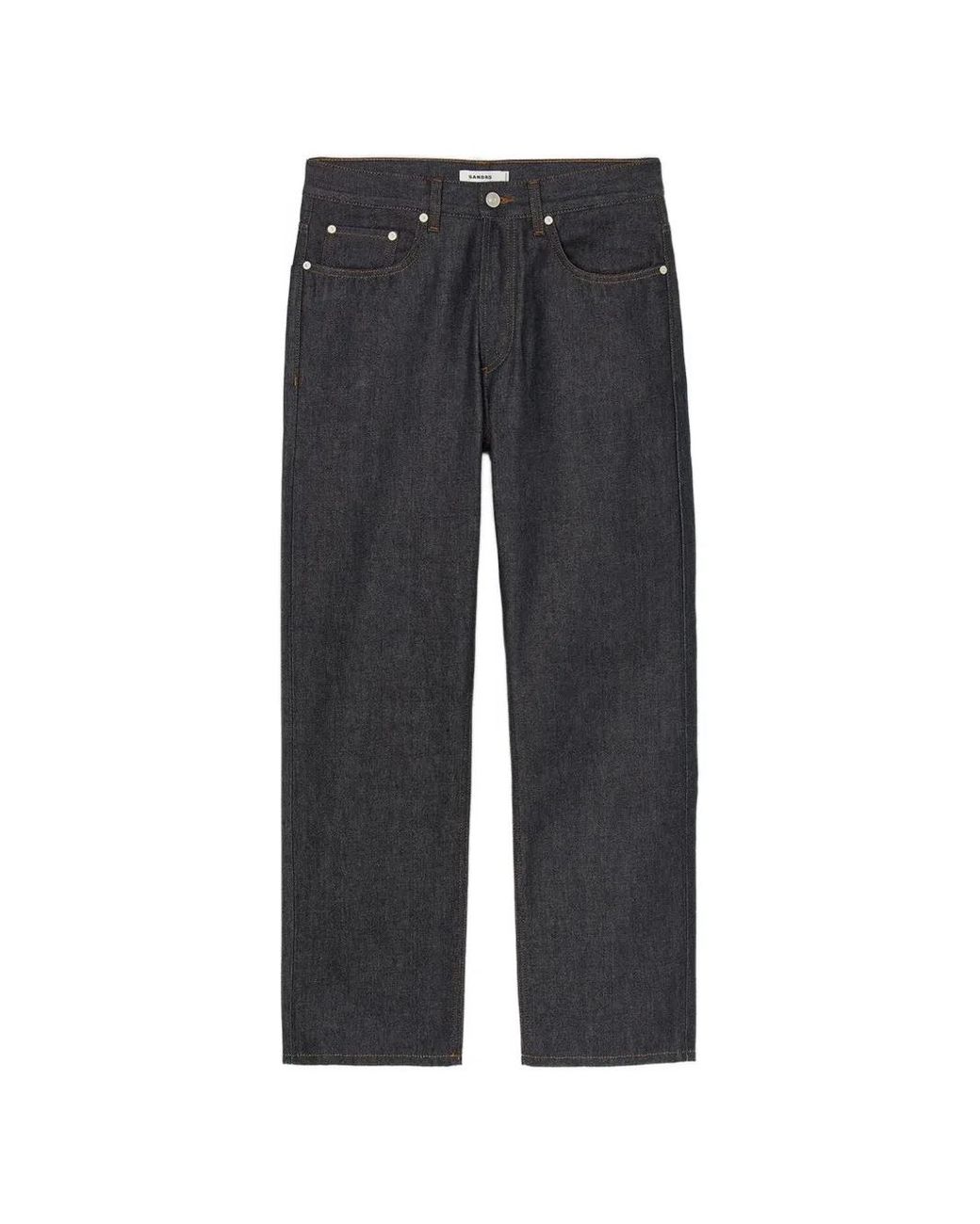 Sandro Gray Five-Pocket Design Jeans for men
