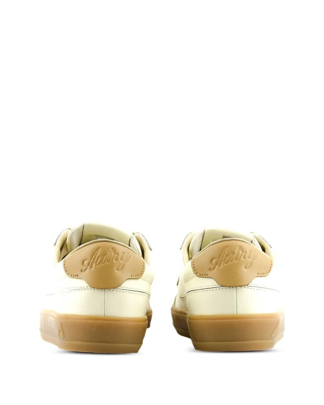 Autry Natural Windscape Leather Logo-Patch Low-Top Sneakers