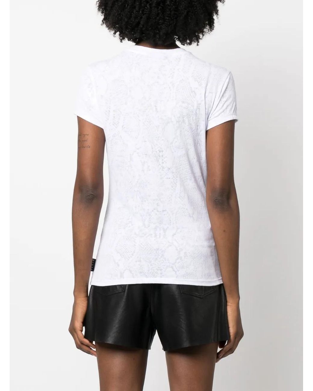 Philipp Plein White Sexy Pure Fit Crew-Neck T-Shirt