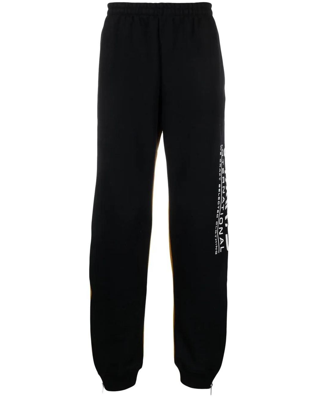 VTMNTS Black Reversible Track Pants for men