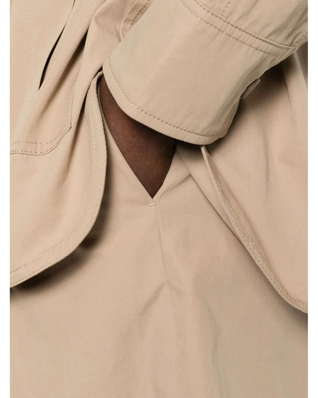 Yves Salomon Natural Pleated Shorts