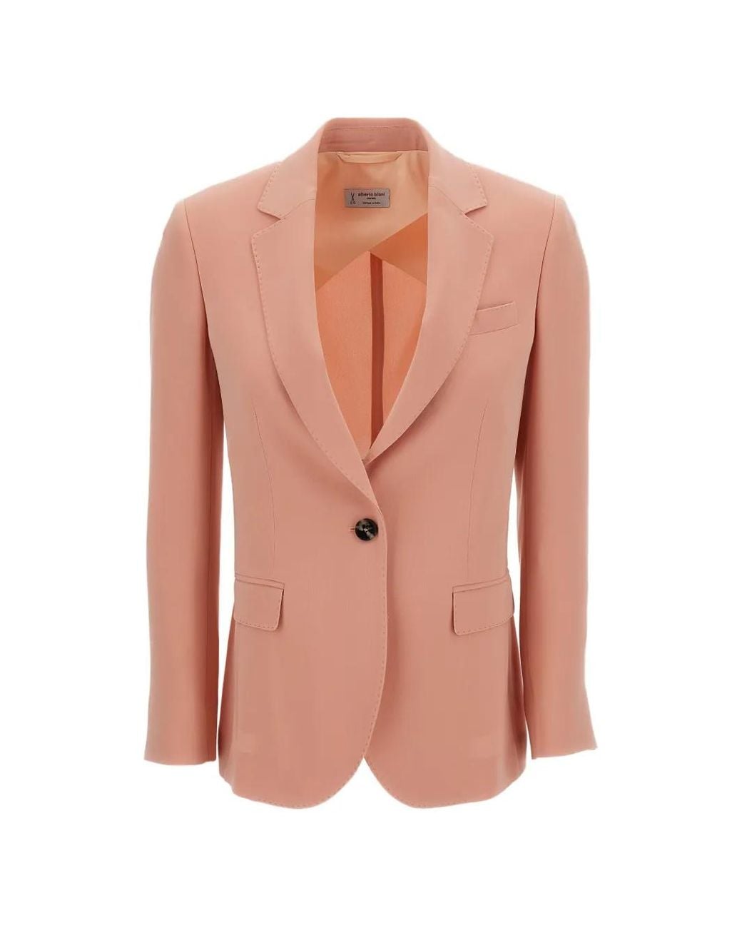 Alberto Biani Pink Button Flap-Pocket Jacket