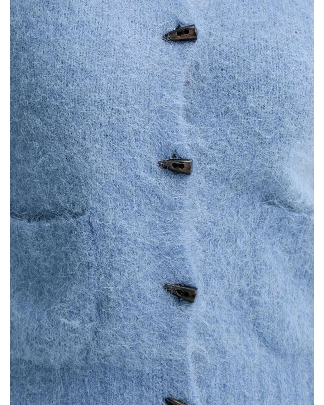 Munthe Blue Locca Short-Sleeve Cardigan