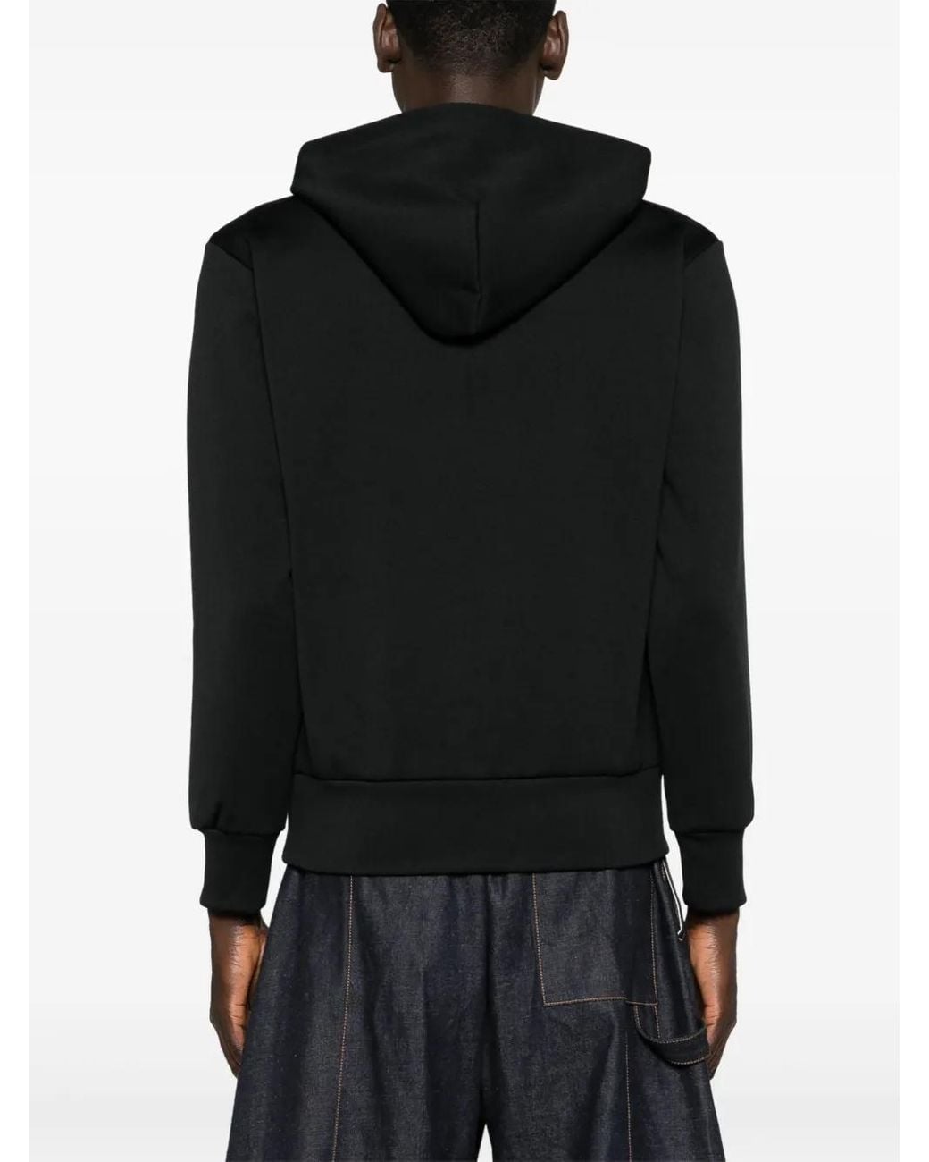 Sudadera con capucha y parche de corazón Comme des Garçons de color Black