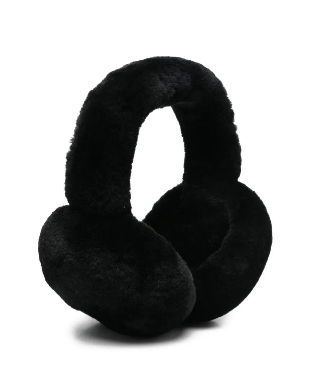 Liska Black Fluffy Ear Warmer