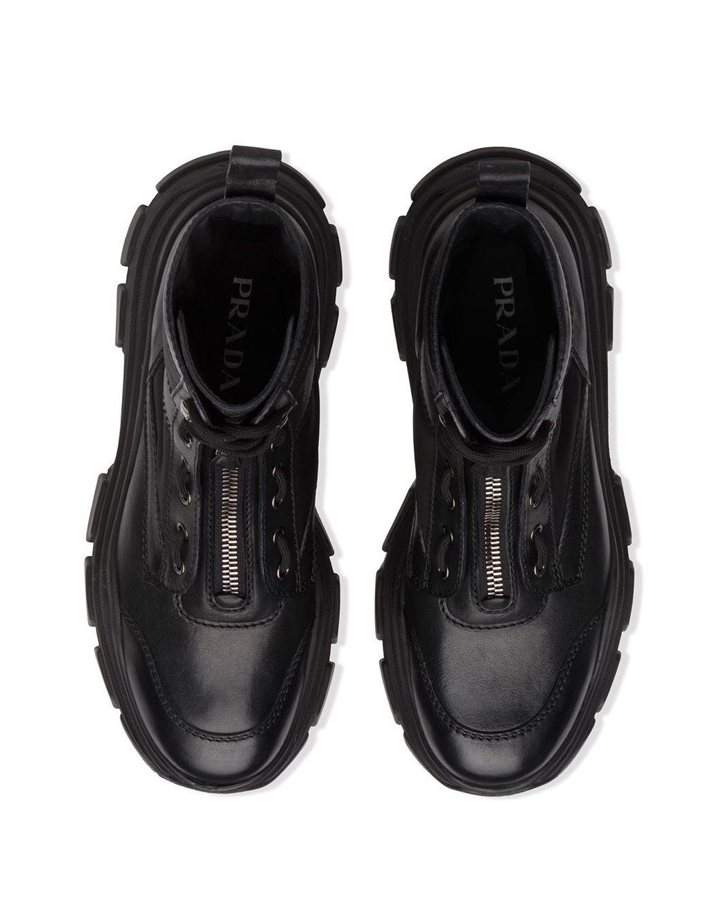 Prada Chunky Combat Boots In Black For Men Lyst | atelier-yuwa.ciao.jp