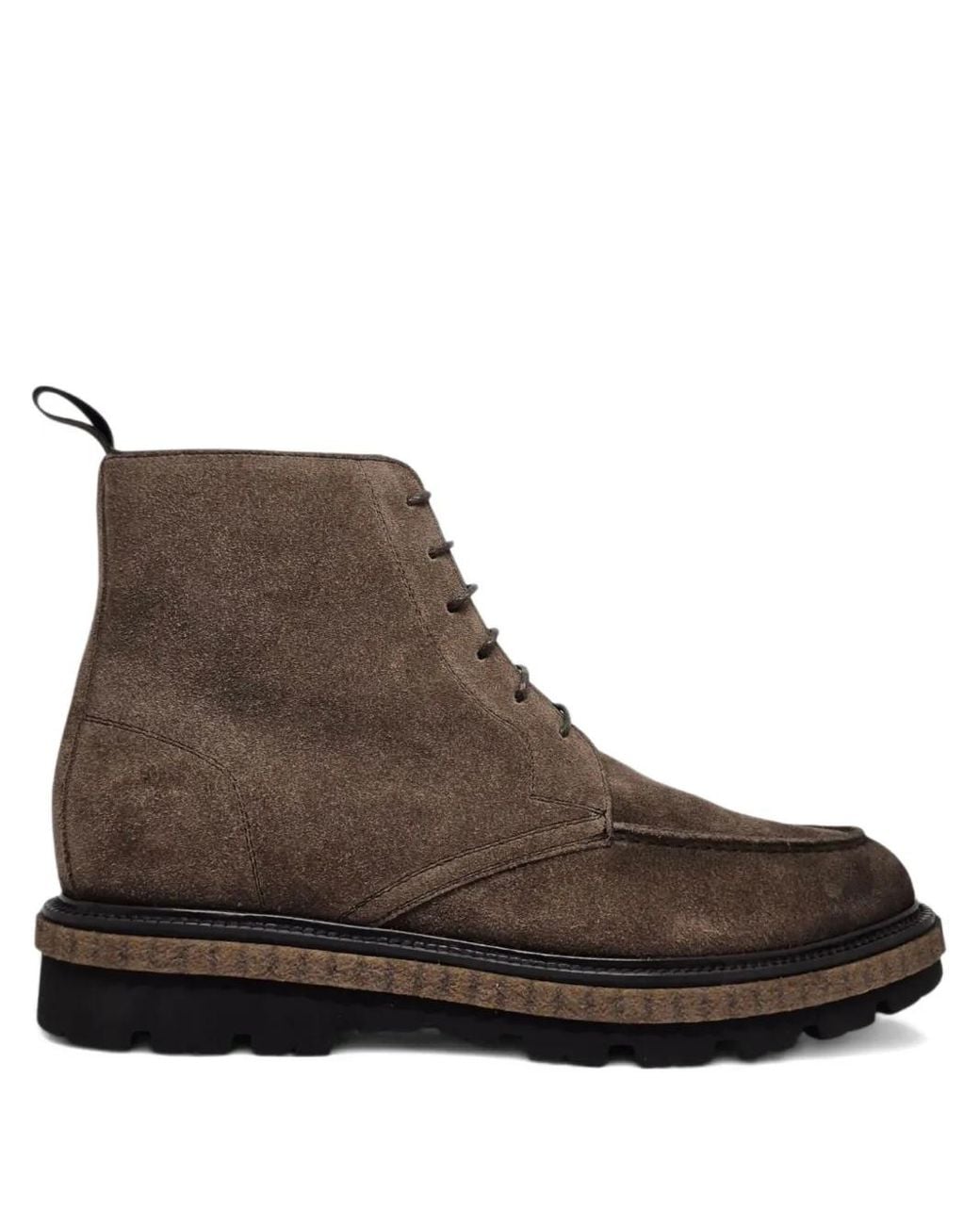 Neil Barrett Brown Lace-Up Suede Boots for men