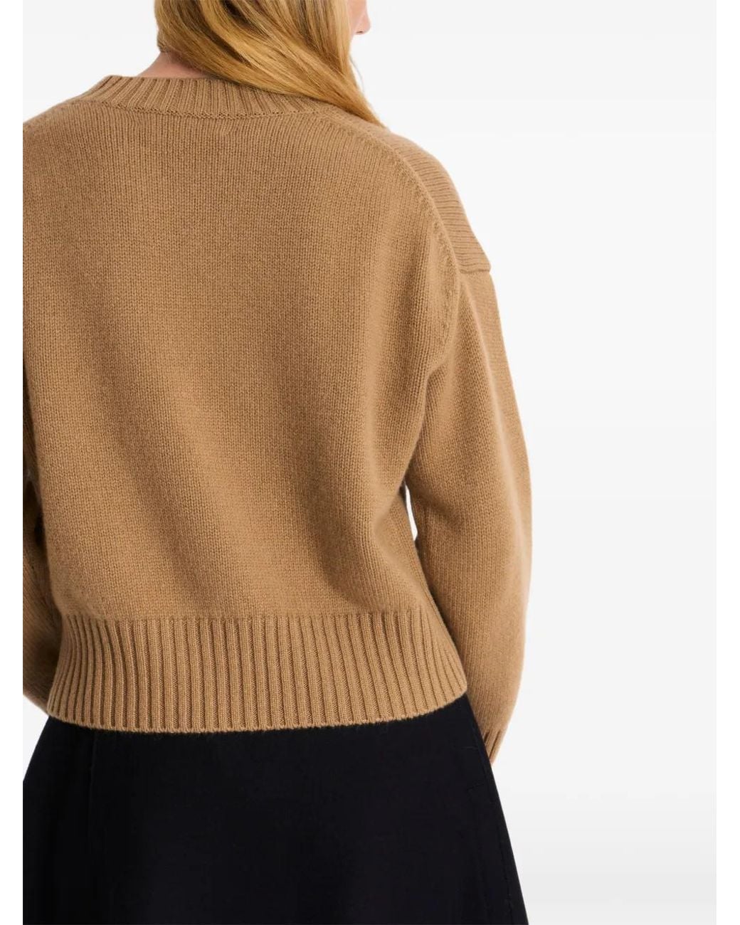 Pringle of Scotland Natural V-Neck Cashmere Sweater