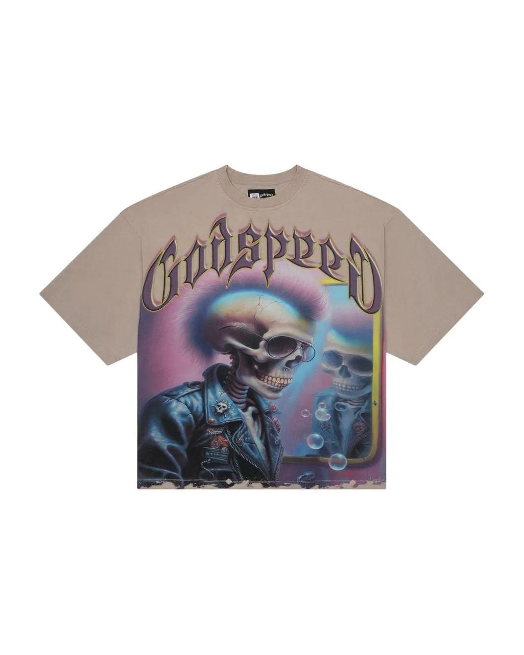 Godspeed Gray The Mirror Graphic-Print T-Shirt for men