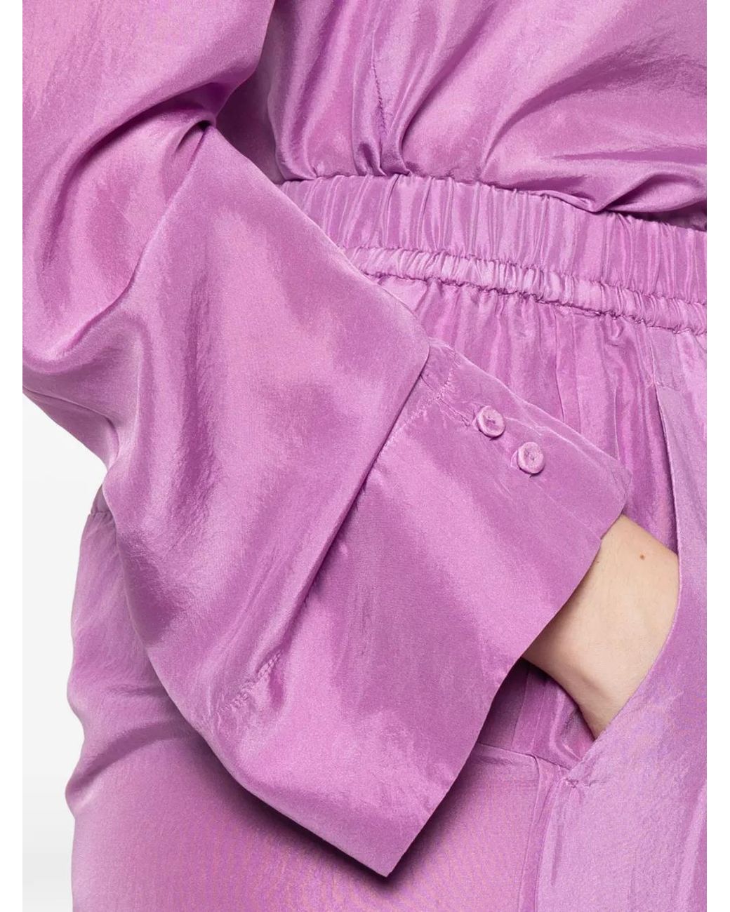 Forte_forte Purple Button Shirt