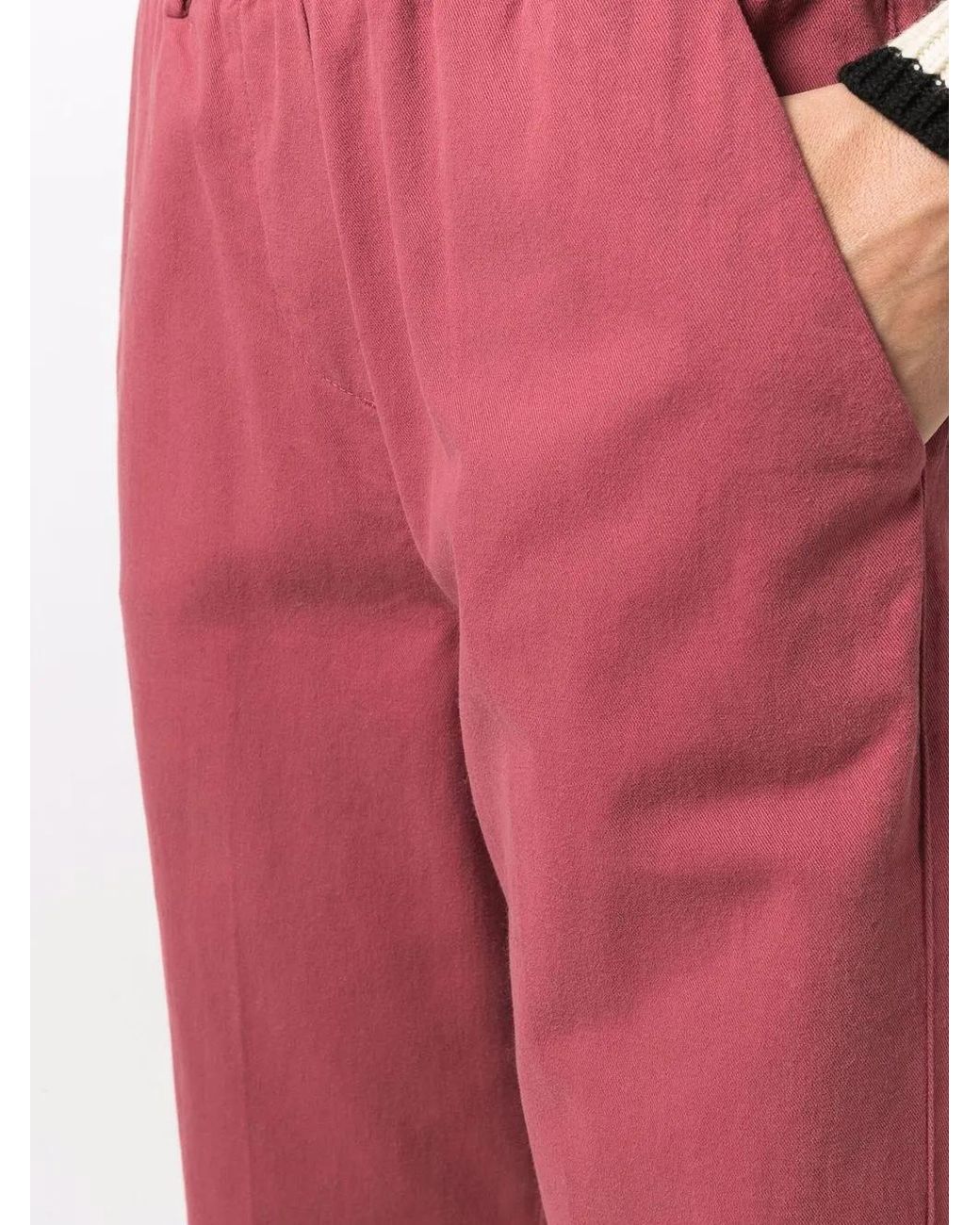 Alysi Red Trousers Bordeaux