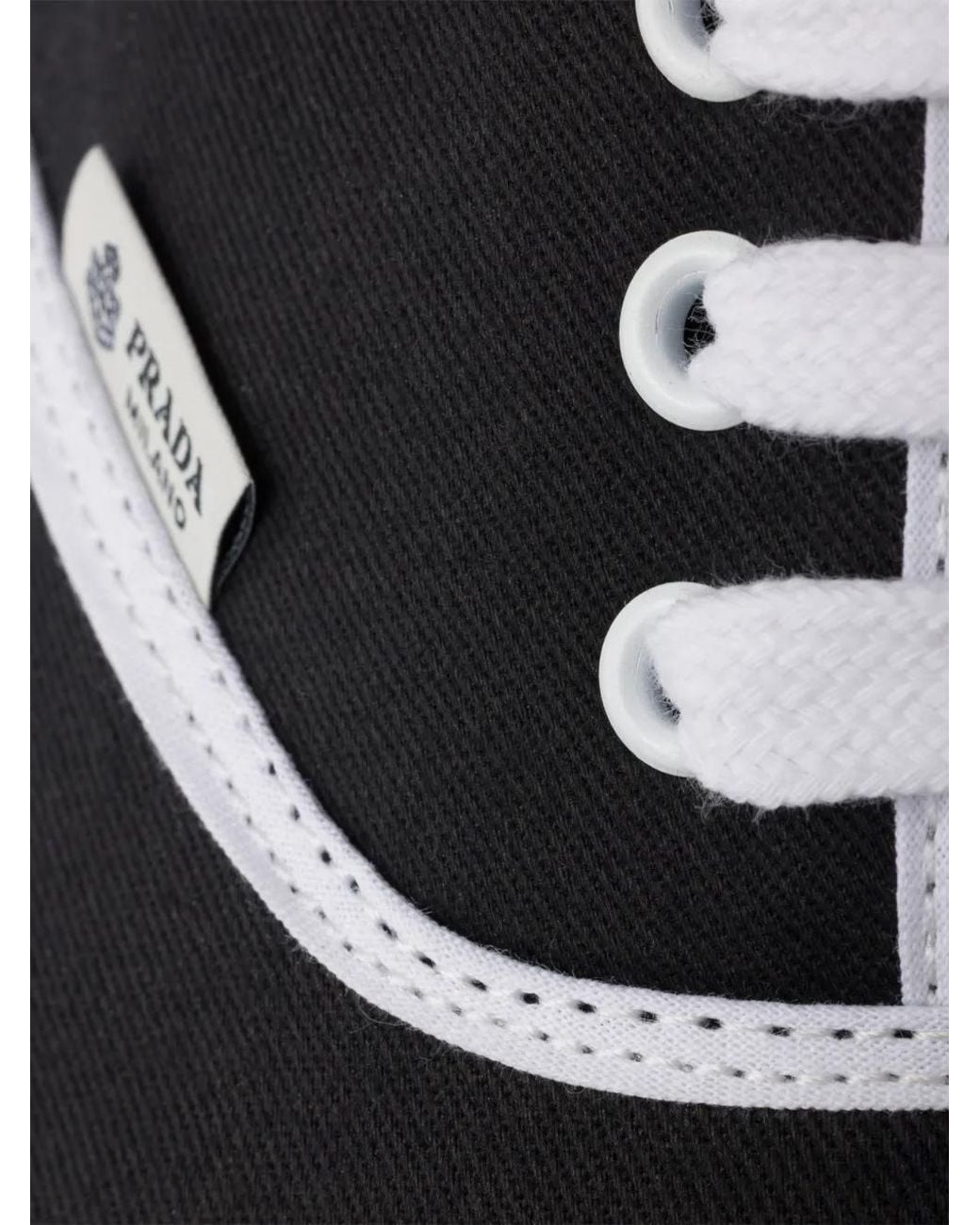 Prada Sneakers Met Contrasterende Afwerking in het White voor heren