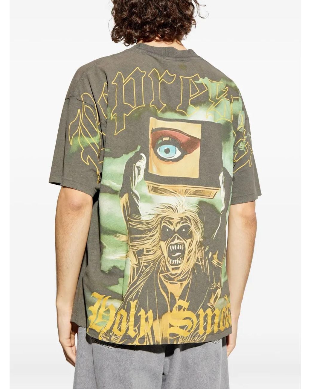Represent Green X Iron Maiden Holy Smoke T-Shirt for men