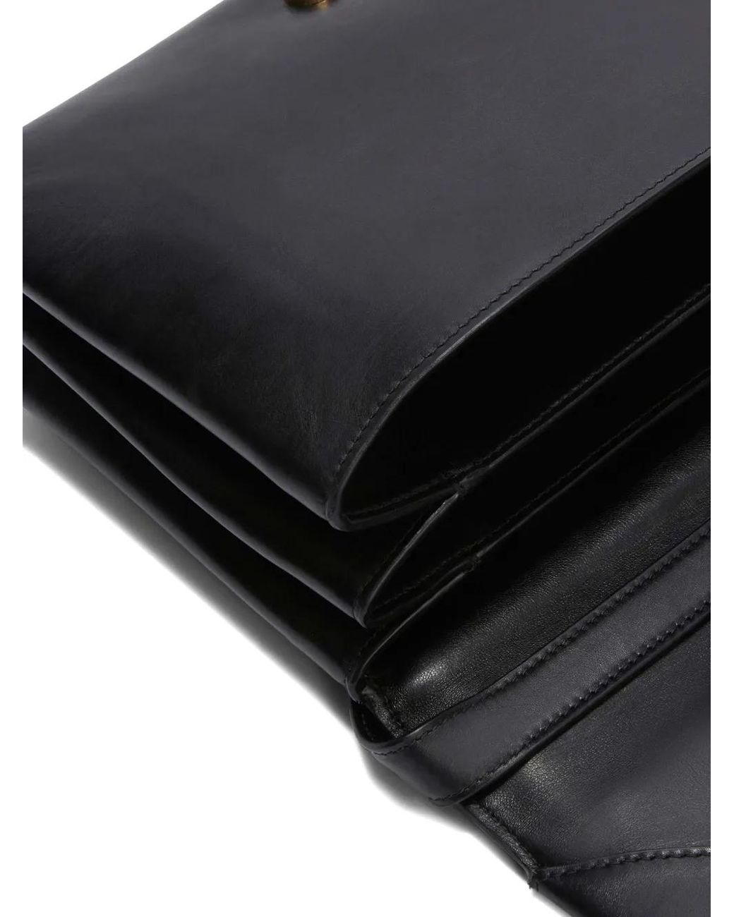 Jil Sander Black Medium Carnet Clutch Bag