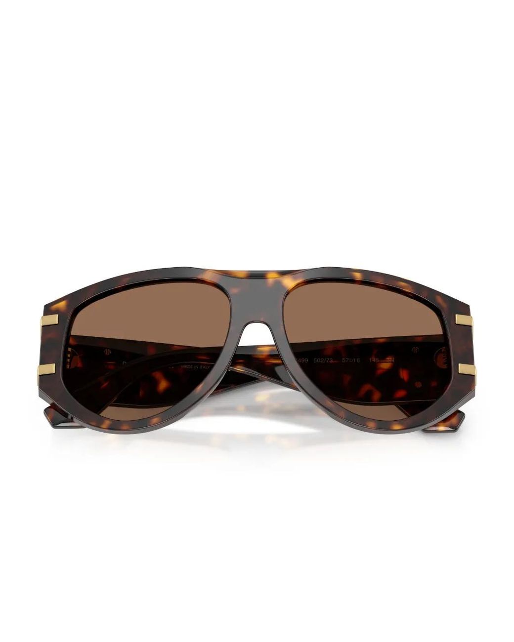 Dolce & Gabbana Brown Tortoiseshell-Effect Sunglasses