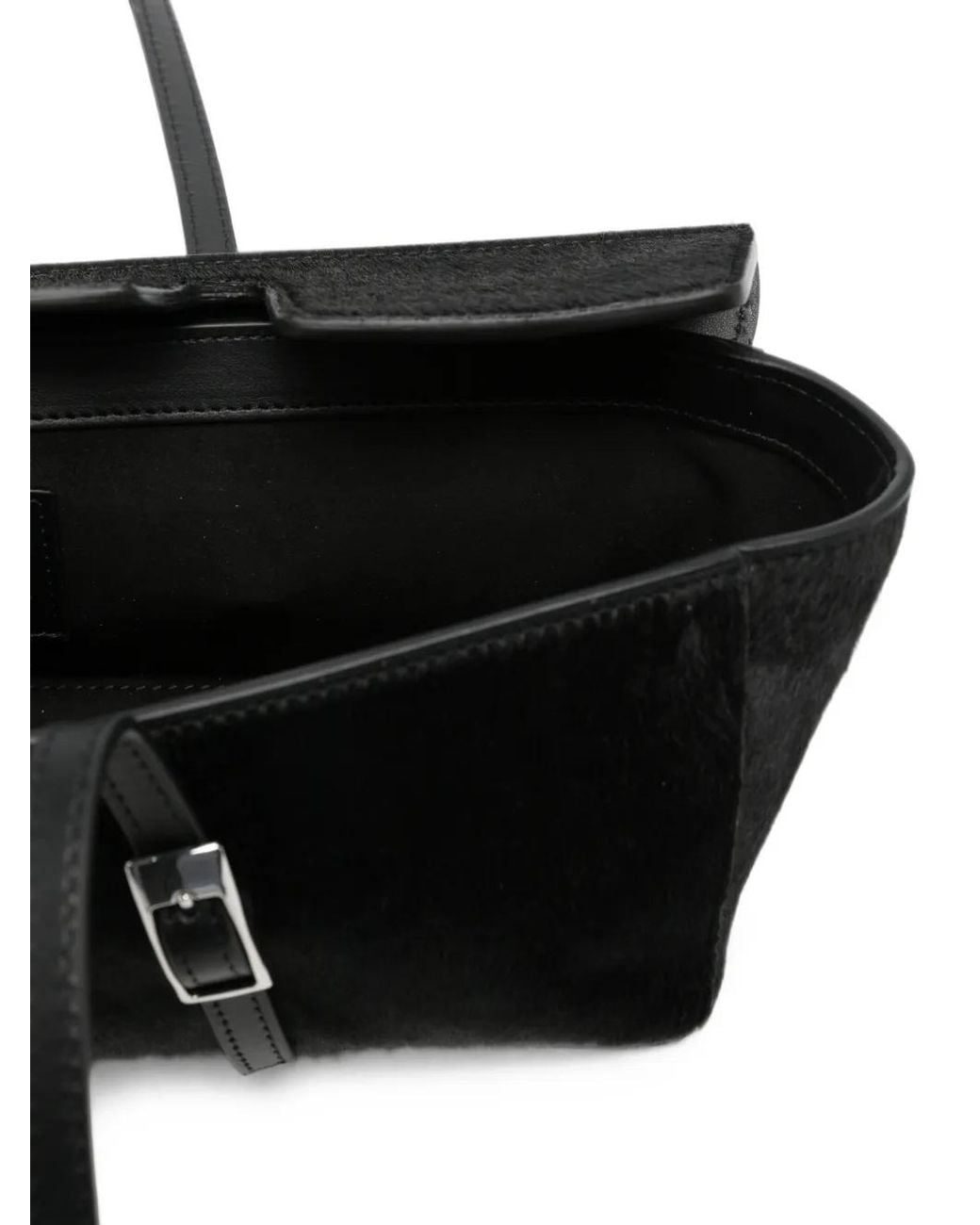 Elleme Black Le Bateau Calf Leather Shoulder Bag