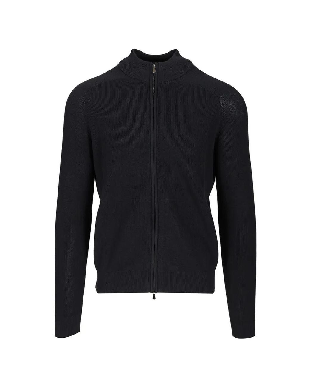 Al Duca D'aosta Blue Zip-Up Cardigan for men