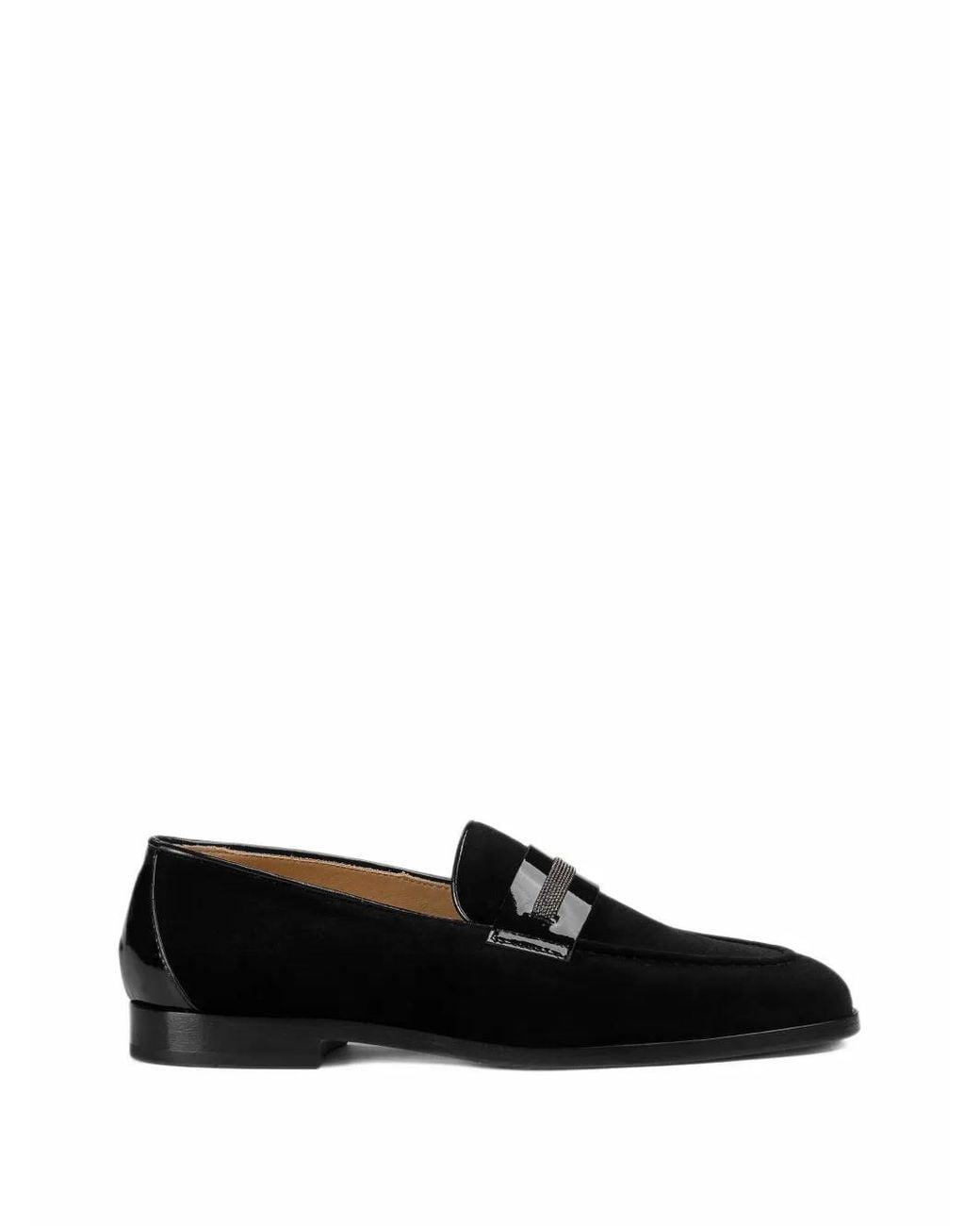 Doucal's Black Micro-Stud Loafers