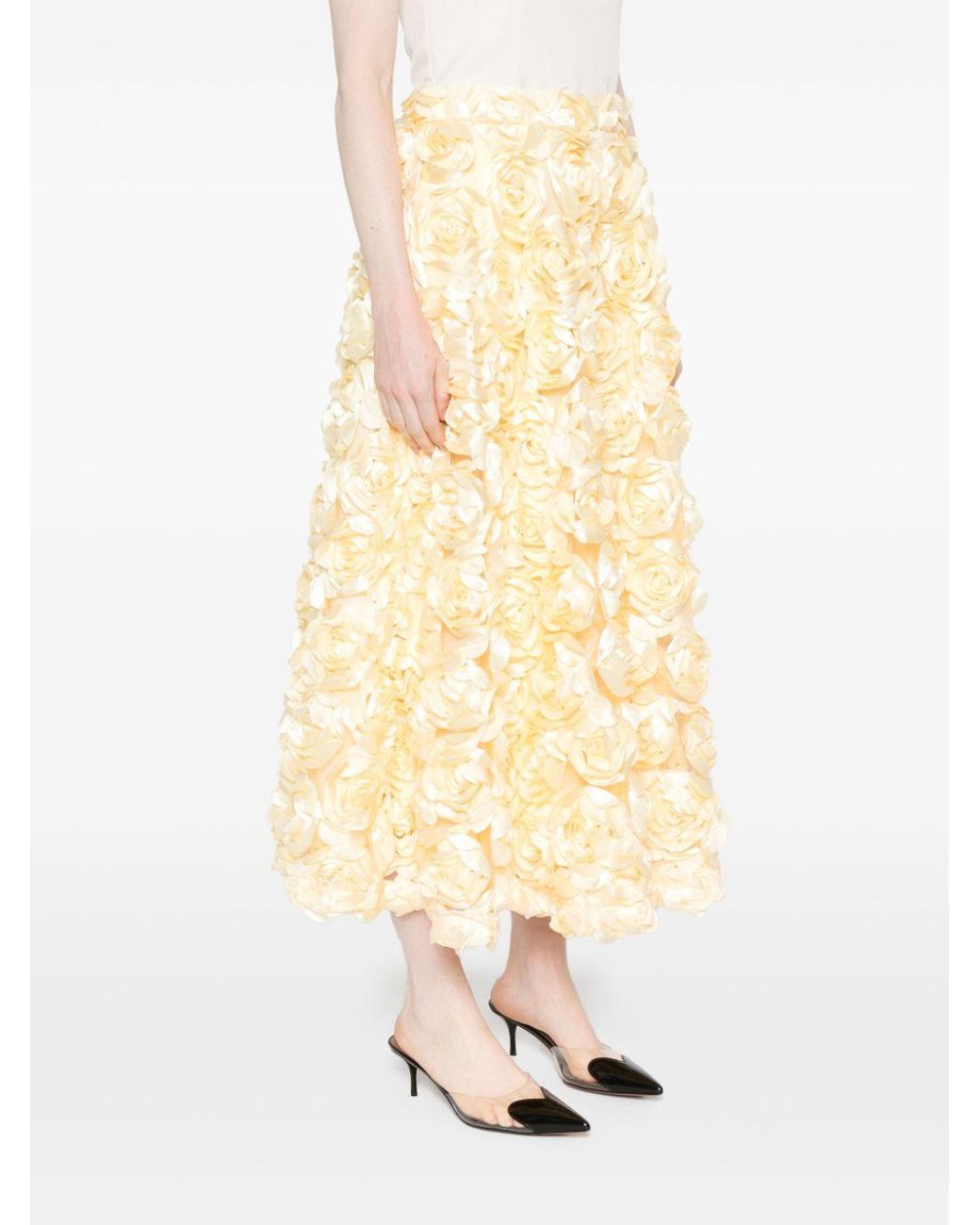 【関税&送料込】Rotate Birger Christensen Cream Skirt With F Skirts & Shorts | Shop at ROTATE Birger Christensen