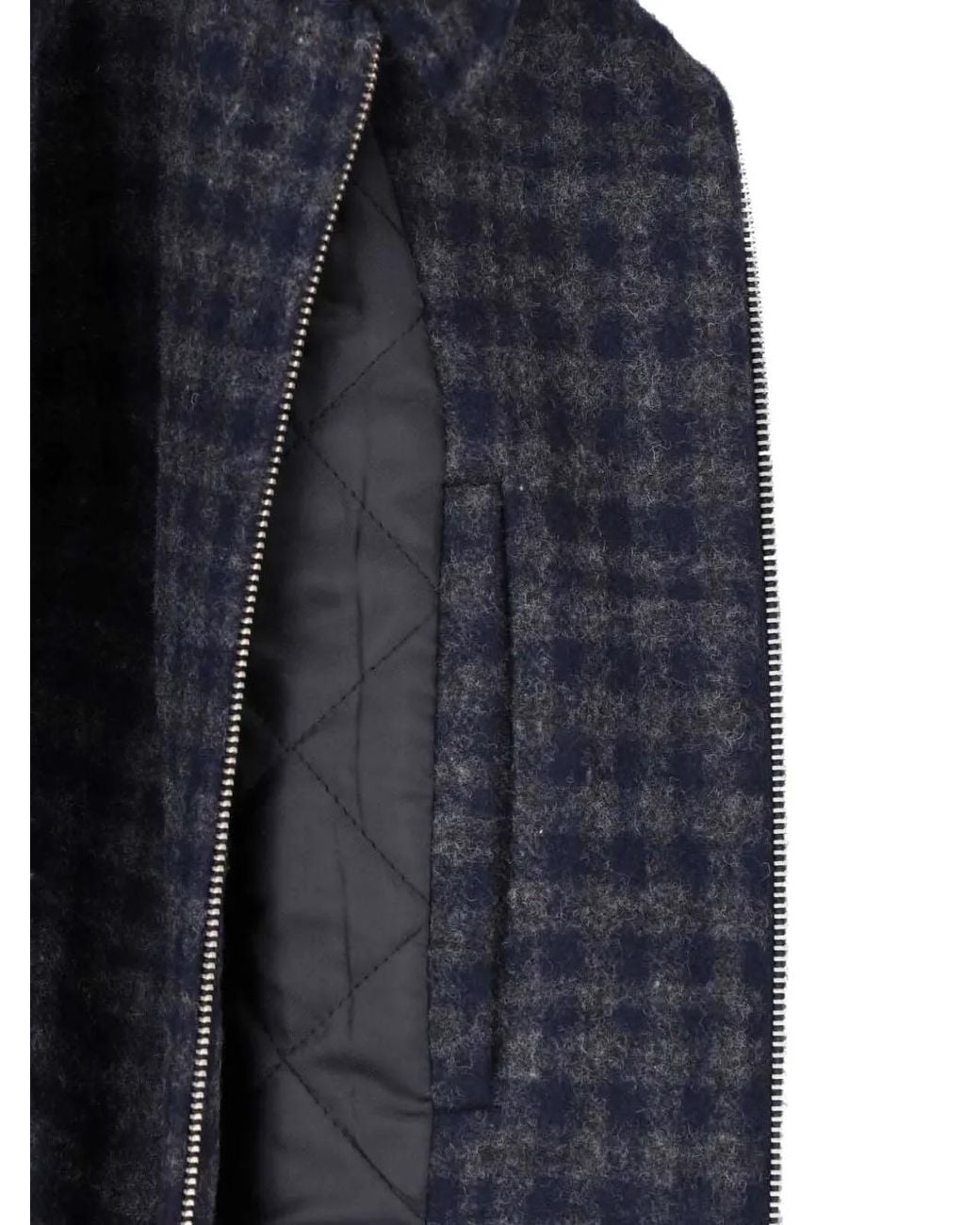 DUNST Blue Check Wool Jacket