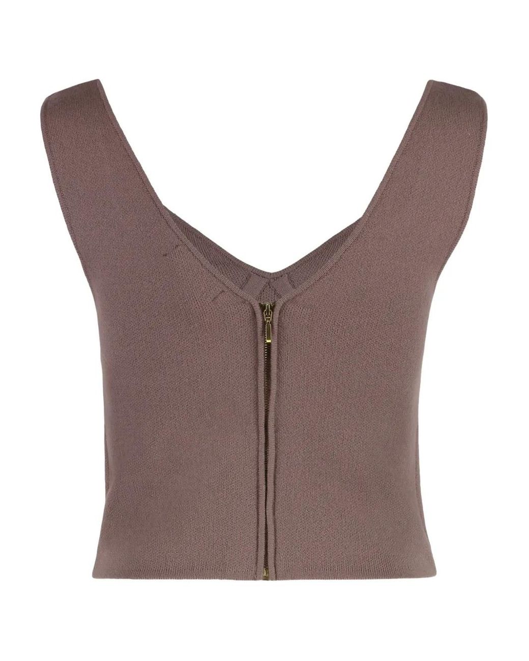 Top Con Cuello En V SABLYN de color Gray