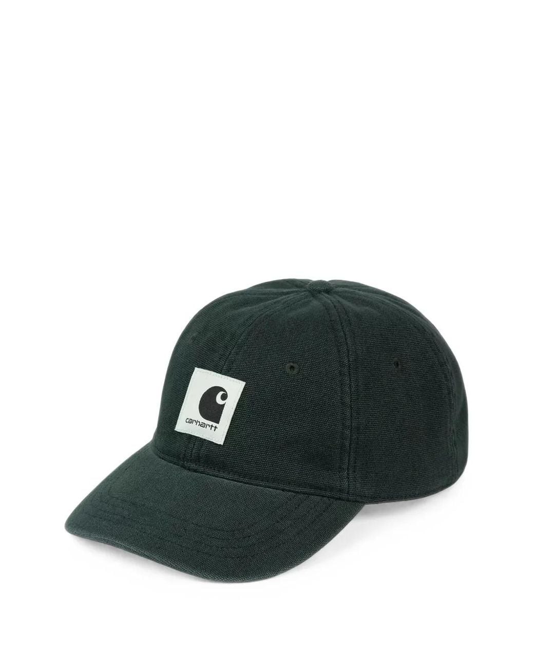 Carhartt Green Logo-Patch Canvas Cap for men