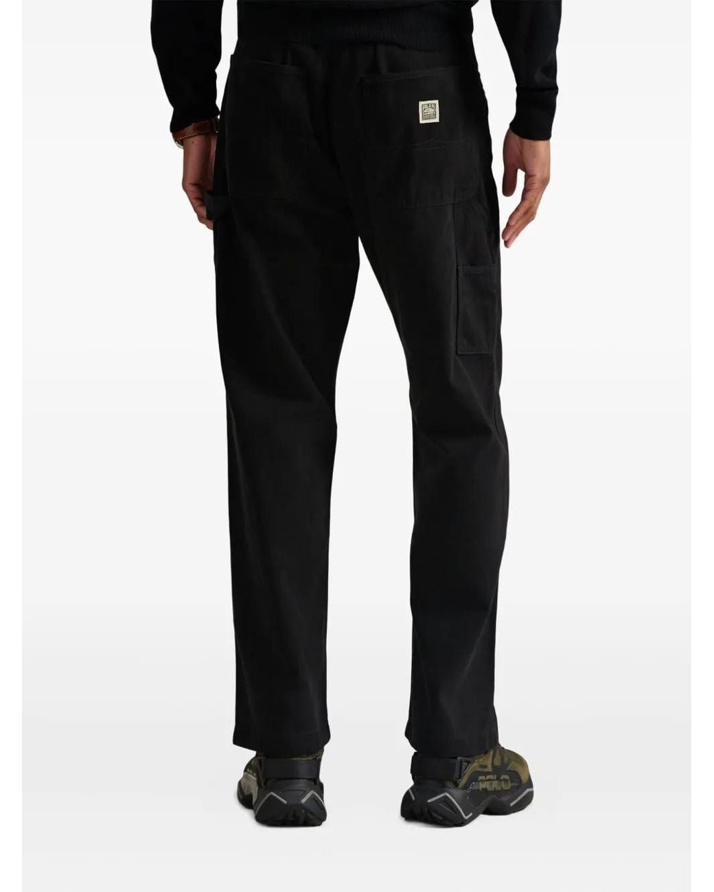 Polo Ralph Lauren Black Utility-Pocket Trousers for men