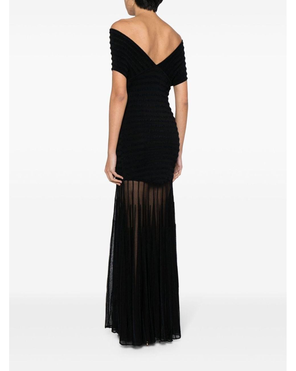 Alexis Marce Off-the-shoulder Dress in Black | Lyst