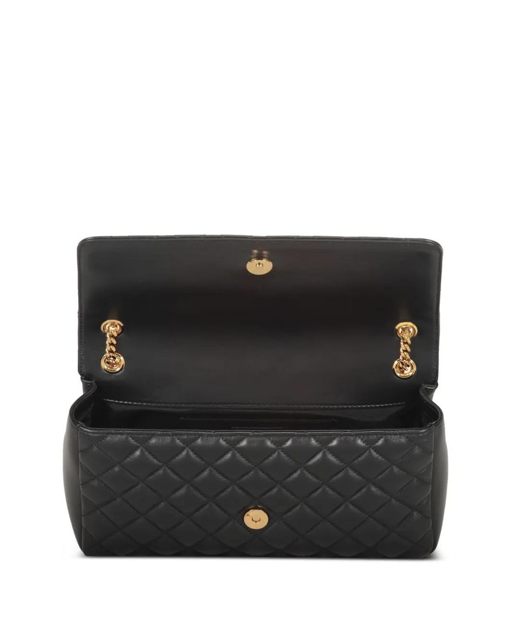 Borsa A Tracolla Trapuntata di Versace in White