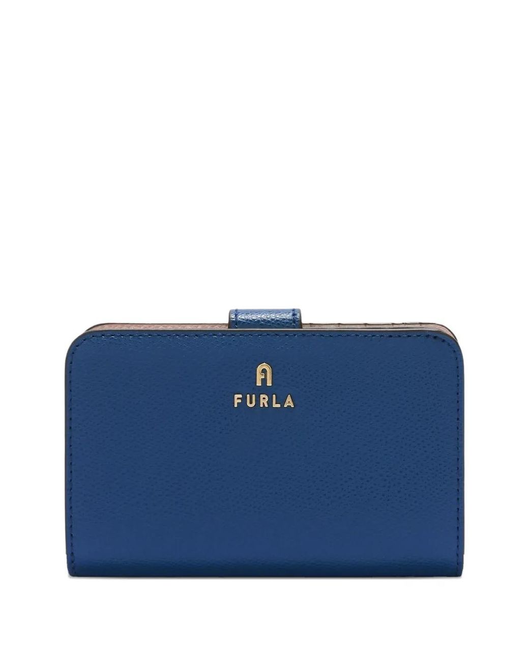 Furla Blue Camelia Compact Wallet