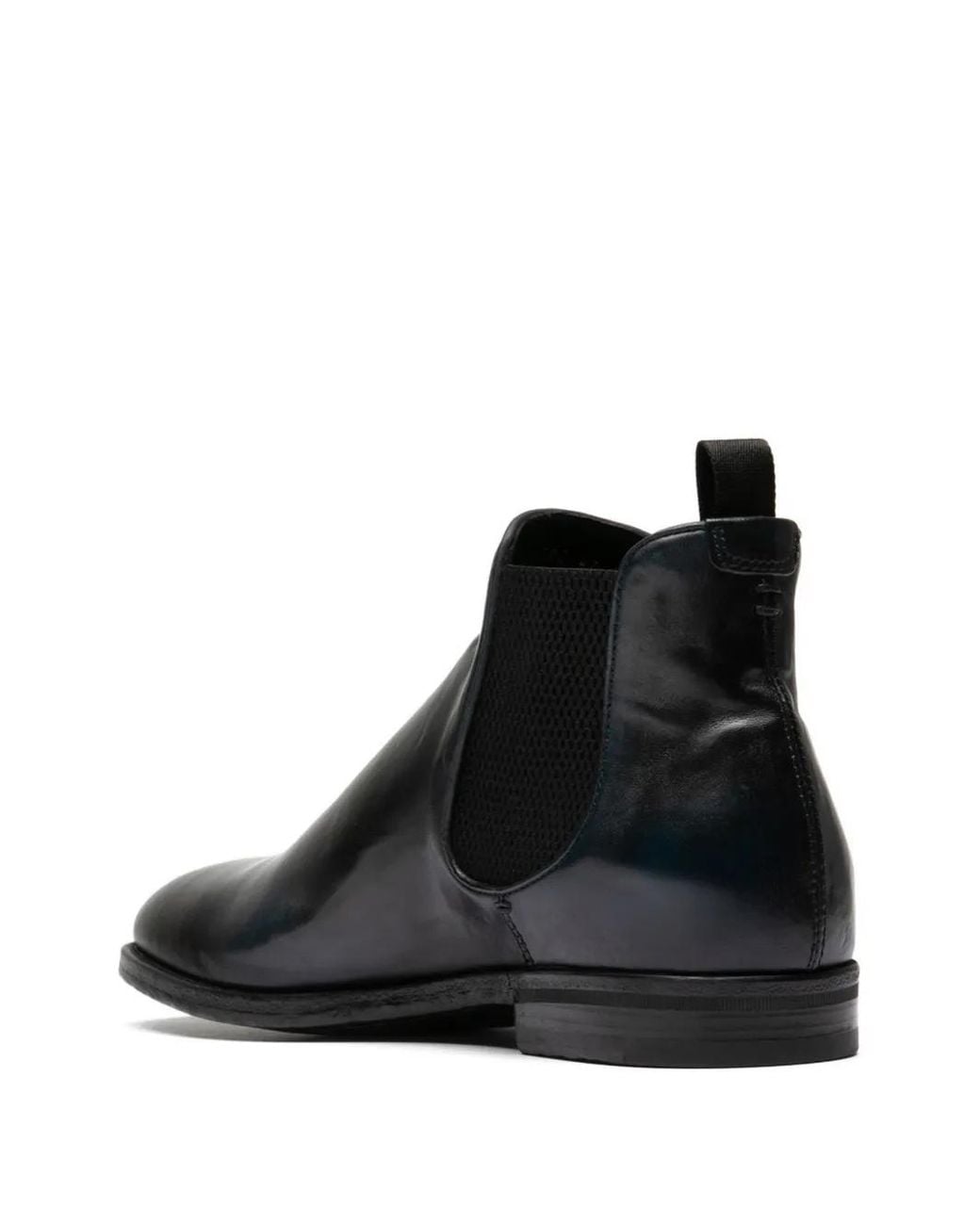 Officine Creative Black Vanderbilt Leather Boots for men