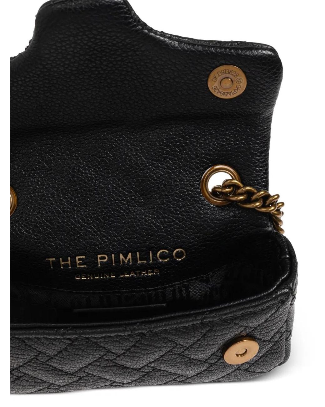 Kurt Geiger Black Mini Sac Porté Épaule Pimlico À Design Matelassé