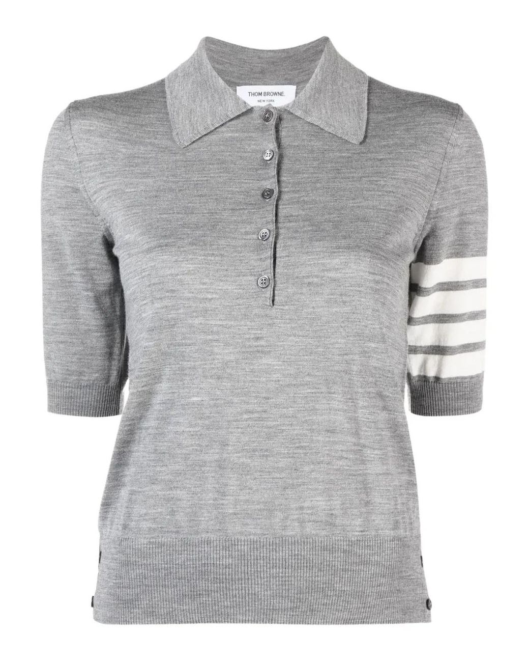 Thom Browne Gray T-Shirts And Polos