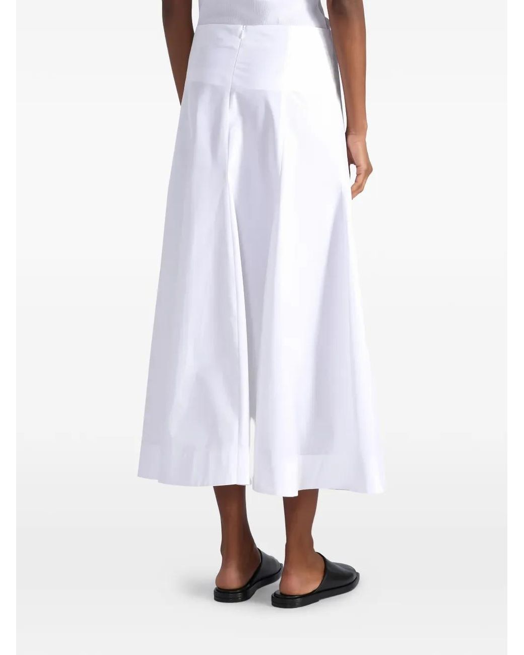 Liviana Conti White Anya Panelled A-Line Skirt