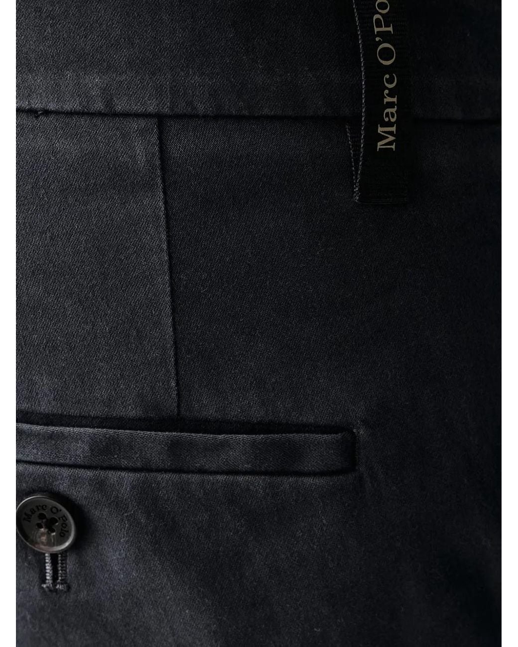 Marc O' Polo Black Mads Straight-Leg Chino Trousers for men