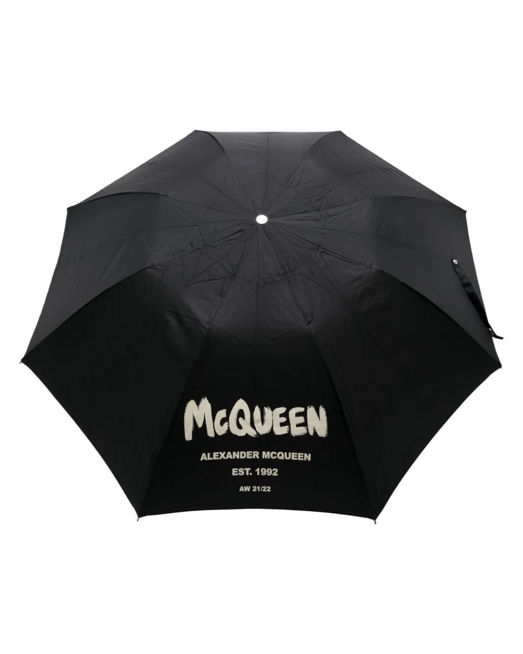 McQueen Black Graffiti Umbrella for men