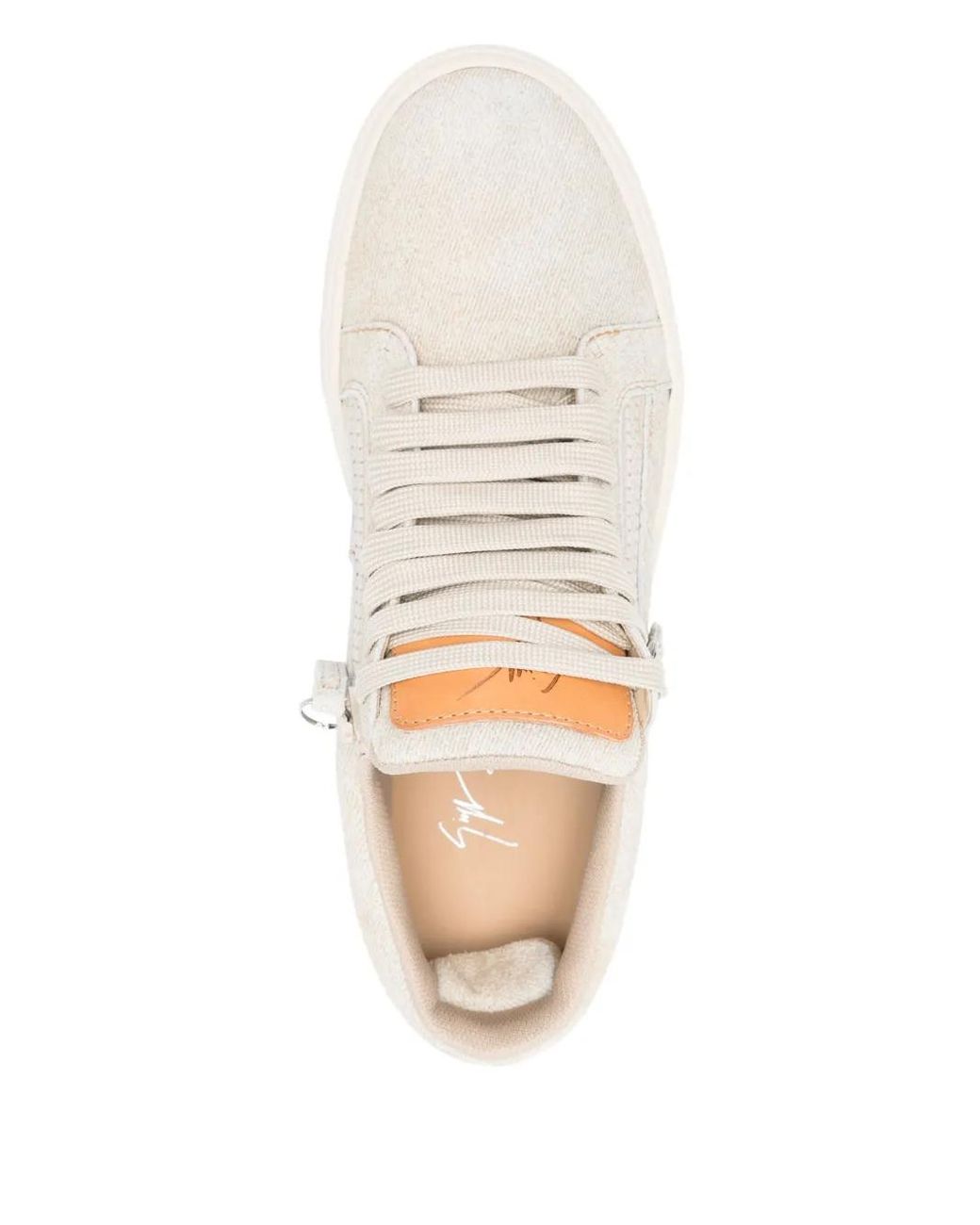 Giuseppe Zanotti White Suede Sneakers for men