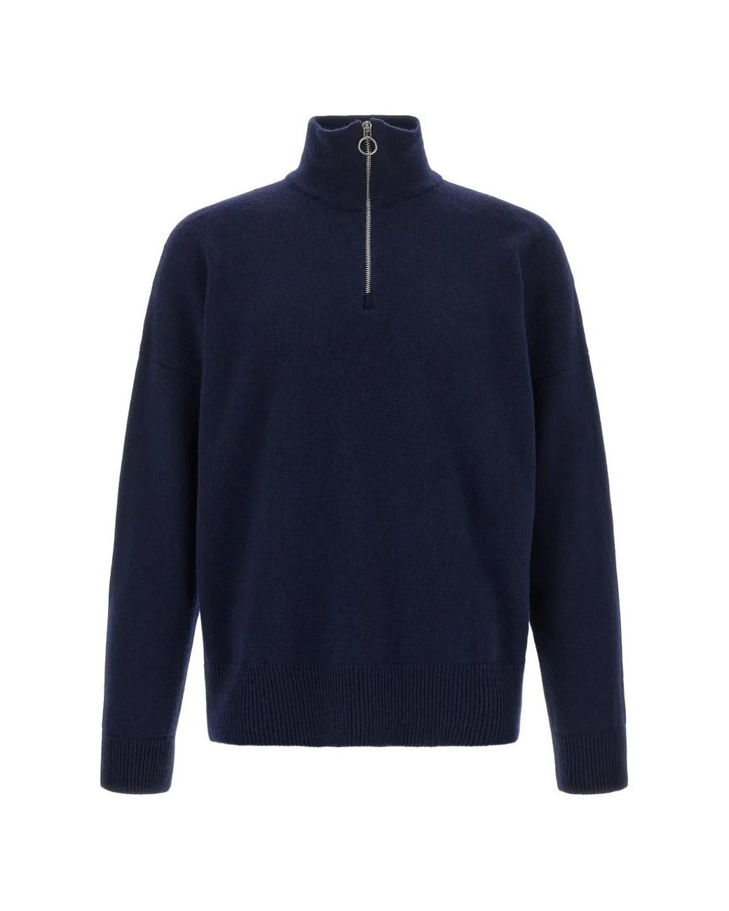LARMERI STUDIO Blue Half-Zip Sweater